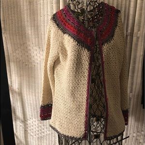 Sigrid Olson knit silk sweater very attractive